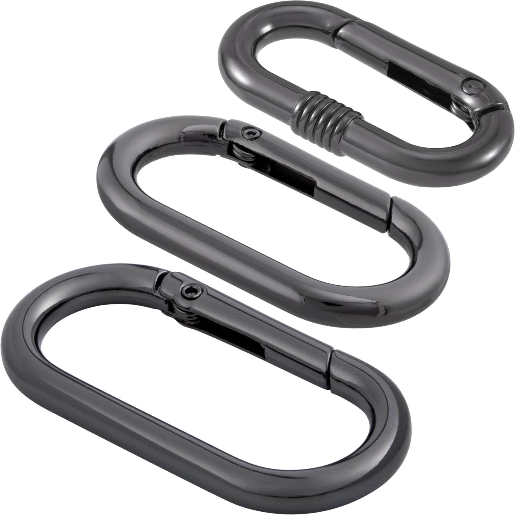 Oval Spring Ring Clips, Metal Keyring Purse Clip