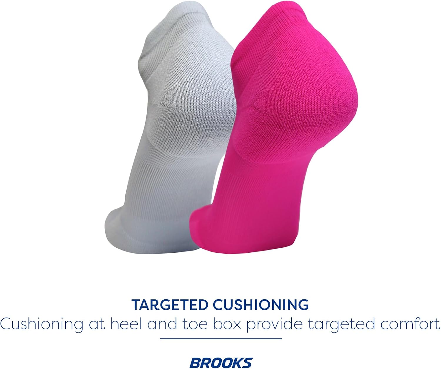 Brooks Run-In No Show Socks I Men & Women Performance Athletic Running Socks I Comfort Fit (3-Pack Set)