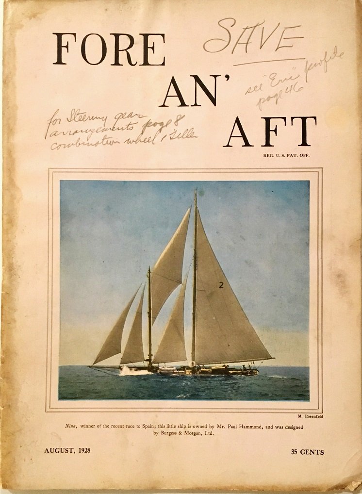 Fore An' Aft The International Magazine of Cruising - August 1928 ...