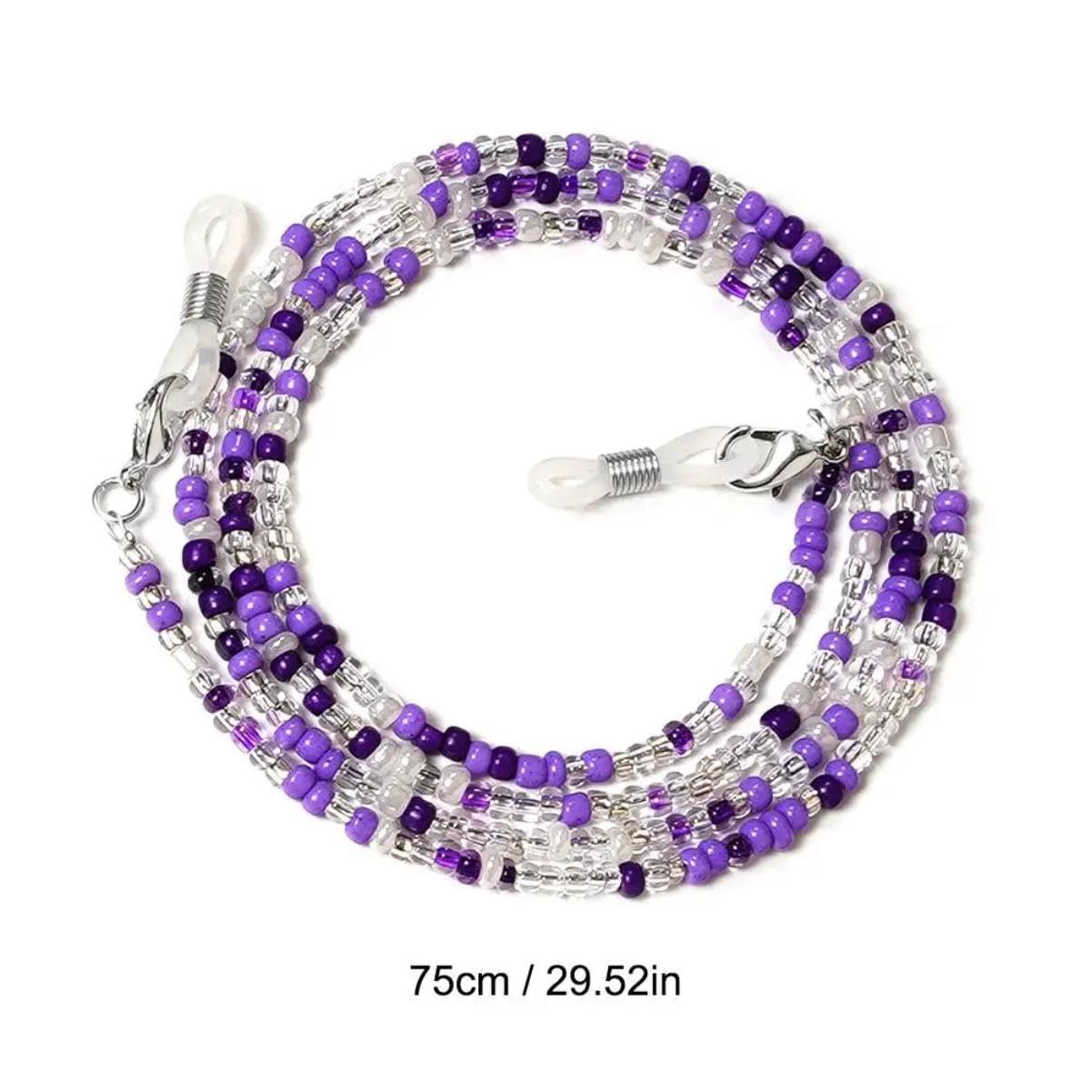 Böhmische bunte verstellbare Brillenkette – Anti-Verlust-Lesebrillenband, modisches Accessoire