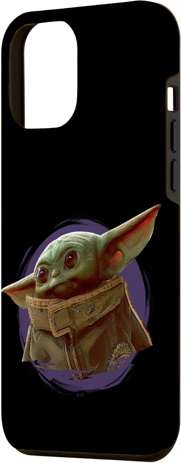 iPhone 14 Pro Max Star Wars: The Mandalorian The Child Purple Portrait Case