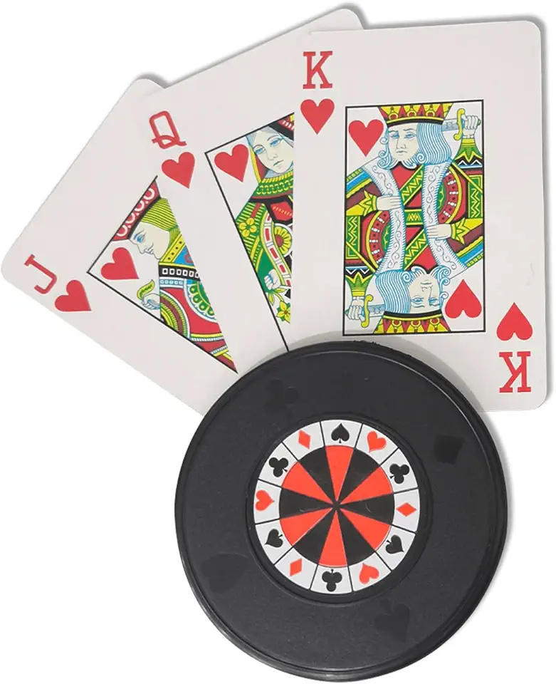 Segurador de Baralho e Cartas kit com 4 peças Preto