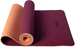 ARIMO Tapete Yoga Mat Antiderrapante TPE Ecológico Biodegradável Todos Os Tipos de Yoga/Pilates 181 x 61 cm x 6 mm