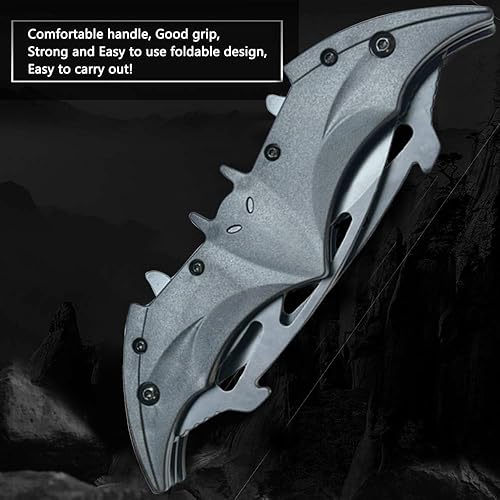 Miniatura 2 de Cuchillo plegable SS de doble cabeza de 12.2 pulgadas, cuchillo plegable de alto carbono, afilado, caza, senderismo, campamento, supervivencia