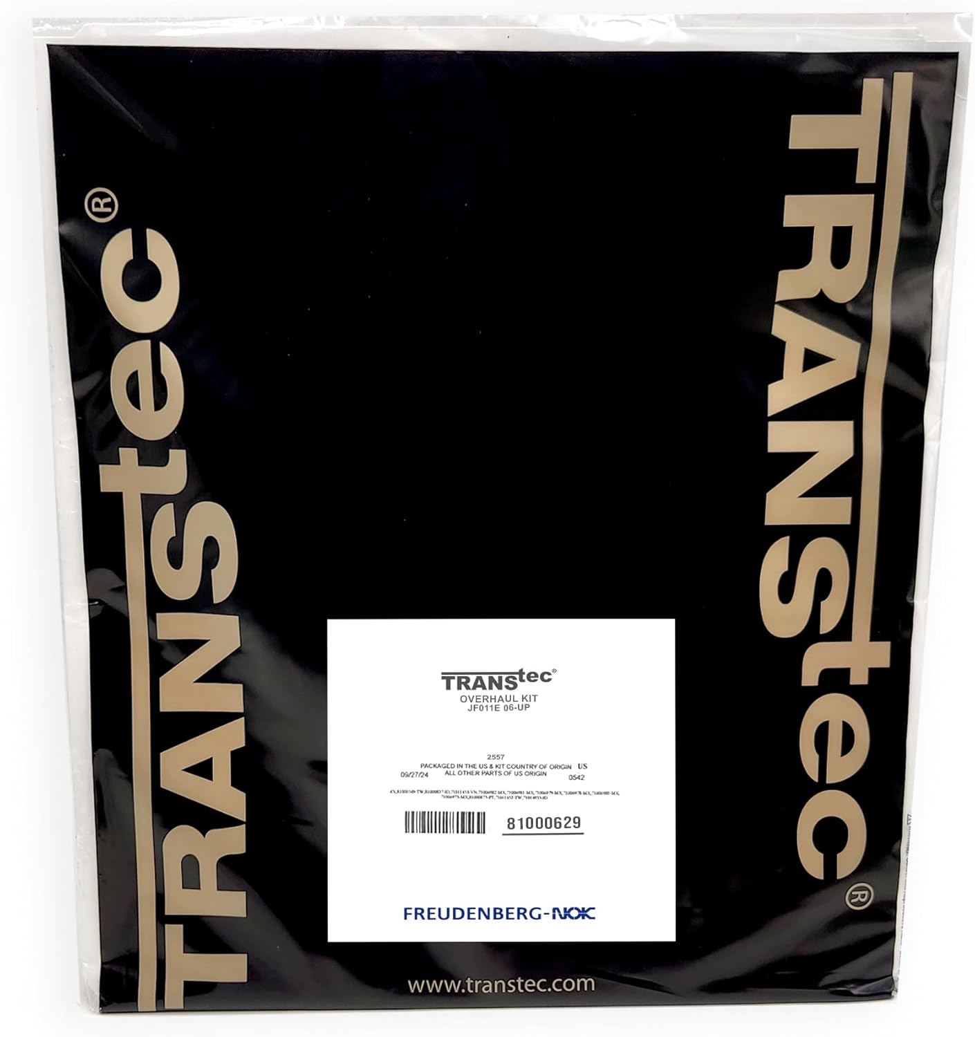 JF011E, RE0F10A TransTec® Transmission Overhaul Kit 06-Up, 81000629, 2557