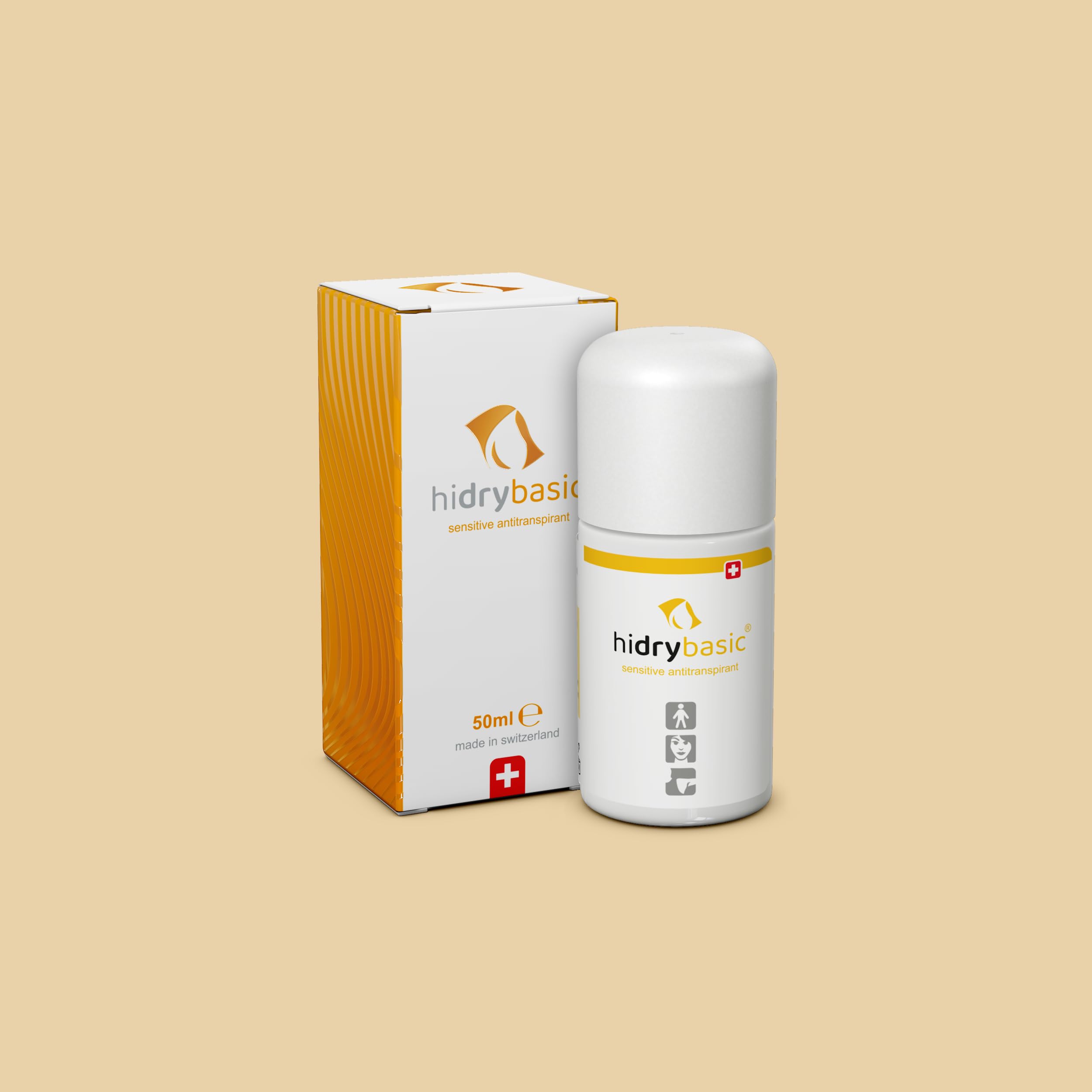 basic Antitranspirant - kein Deo - sensitives Antiperspirant mit Cooling-Effekt gegen Achselschweiß und Schwitzen an den meisten Körperregionen