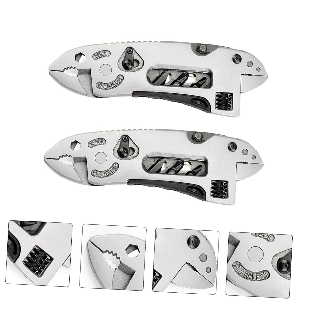 Kisangel 2pièces Pince Multifonction Pour Camping Et Plein Air Avec Clé Portable Outil De Camping Multifonctionnel Et Pince De