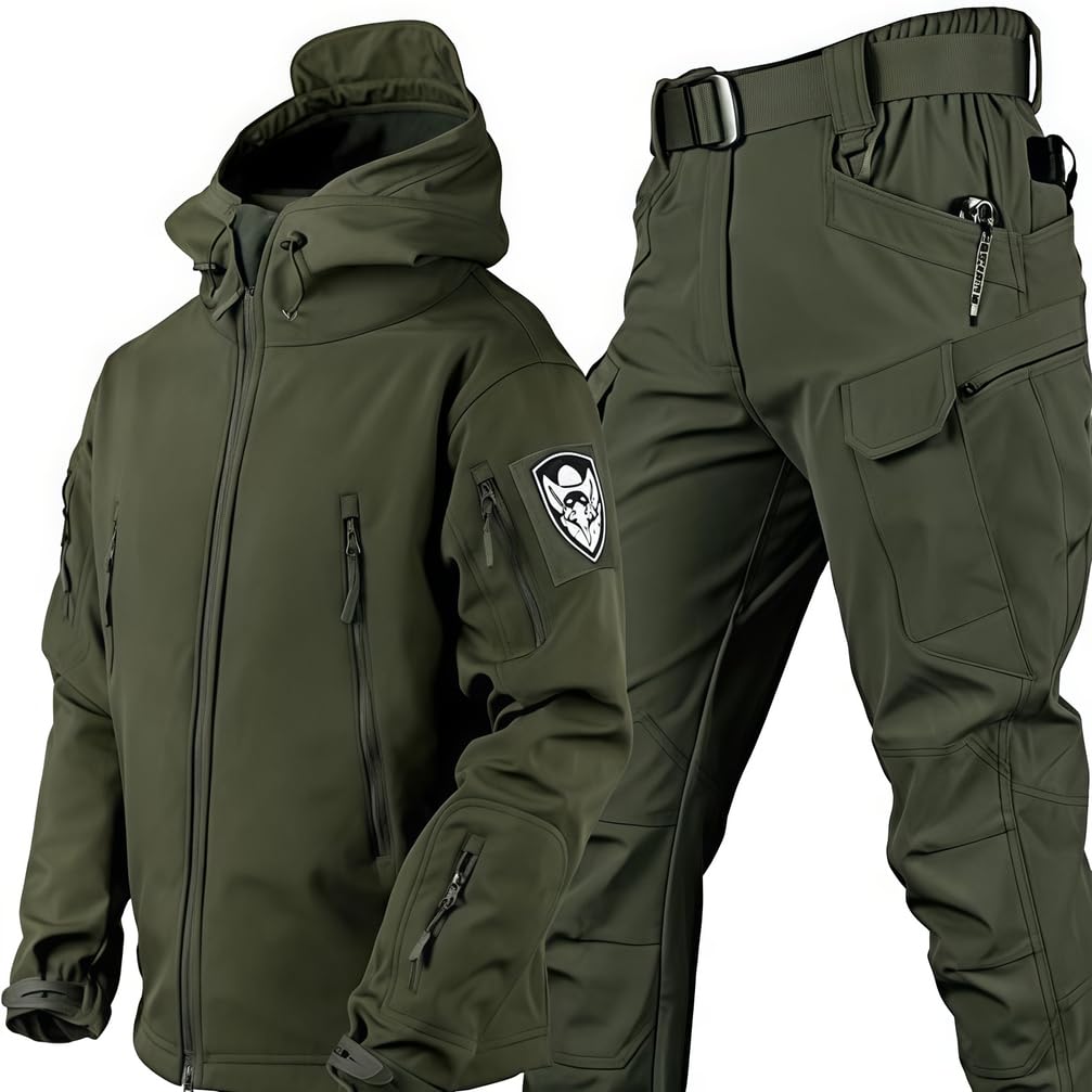 Veste Et Pantalon Tactiques pour Hommes Combinaisons Softshell Militaires Ensembles De Combinaisons De Combat Militaires ImperméAbles à l'eau VêTements De Chasse ImperméAble
