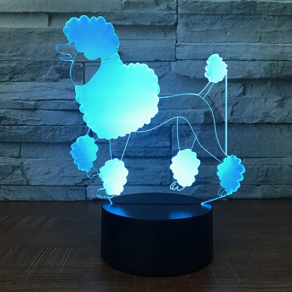 Veilleuse, veilleuse 3D à 7 couleurs, LED tactile pour enfant, USB, veilleuse de sommeil pour bébé
