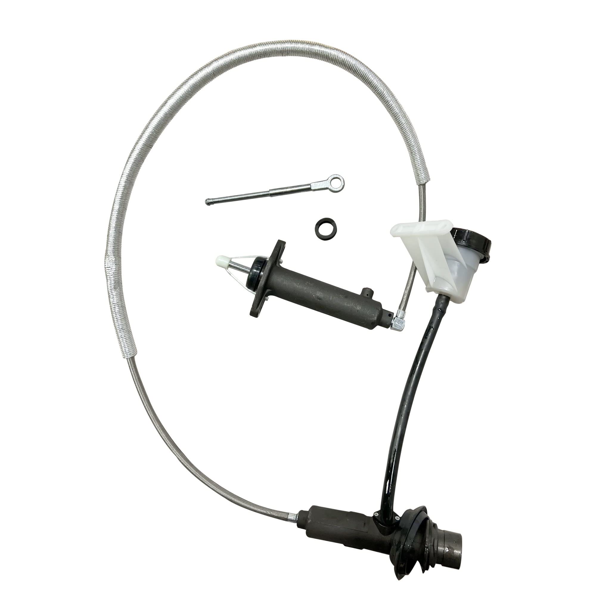 Clutch Master + Slave Cylinder Assembly Compatible with Dodge Ram 2500 3500 Pickup 1994-1997 Replace for 52087600 D701104 DBFAJL608A CRS016