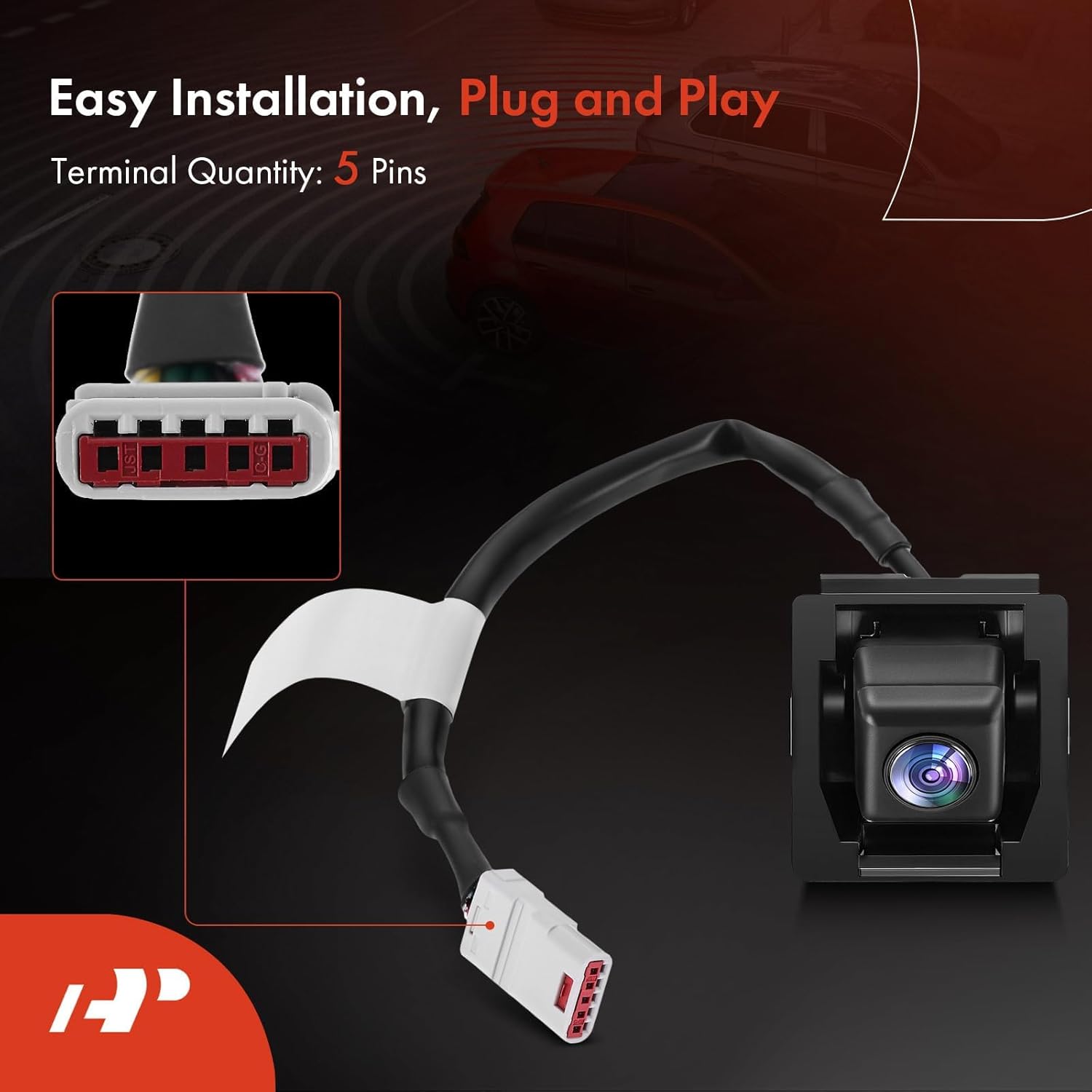 A-Premium Park Assist Camera Rear View Backup Reverse Camera Compatible with Select Chevrolet Models - 2016-2017 Camaro