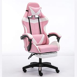 ZDAMN Silla Gaming E-Sports Silla Juego Asiento Internet Cafe Sports Racing Silling Office Computer Silla Home Recliner Silla para Juegos de Computadora para PC (Color : Pink, Size : One Size)