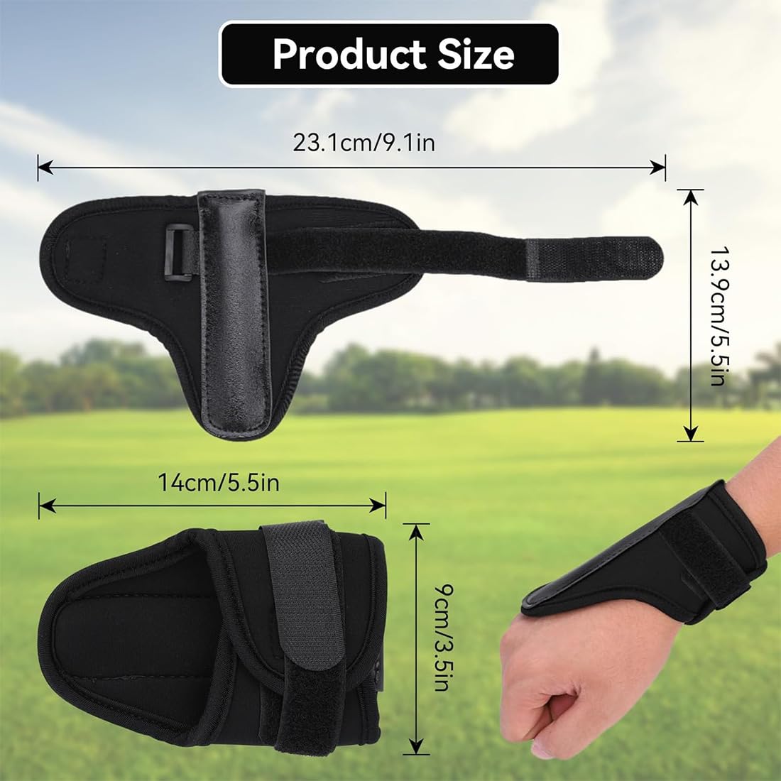 Golf Grip Trainer & Attrezzo di Correzione, 1pcs Fascia di Correzione Golf & Dispositivo di Esercizio per la Mano, Accessori Golf per Principianti