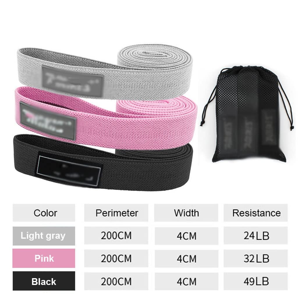 Fitness Long Resistance Trainingsband, hergestellt aus elastischem Stoff, elastisches Band für Pulsationen für Frauen
