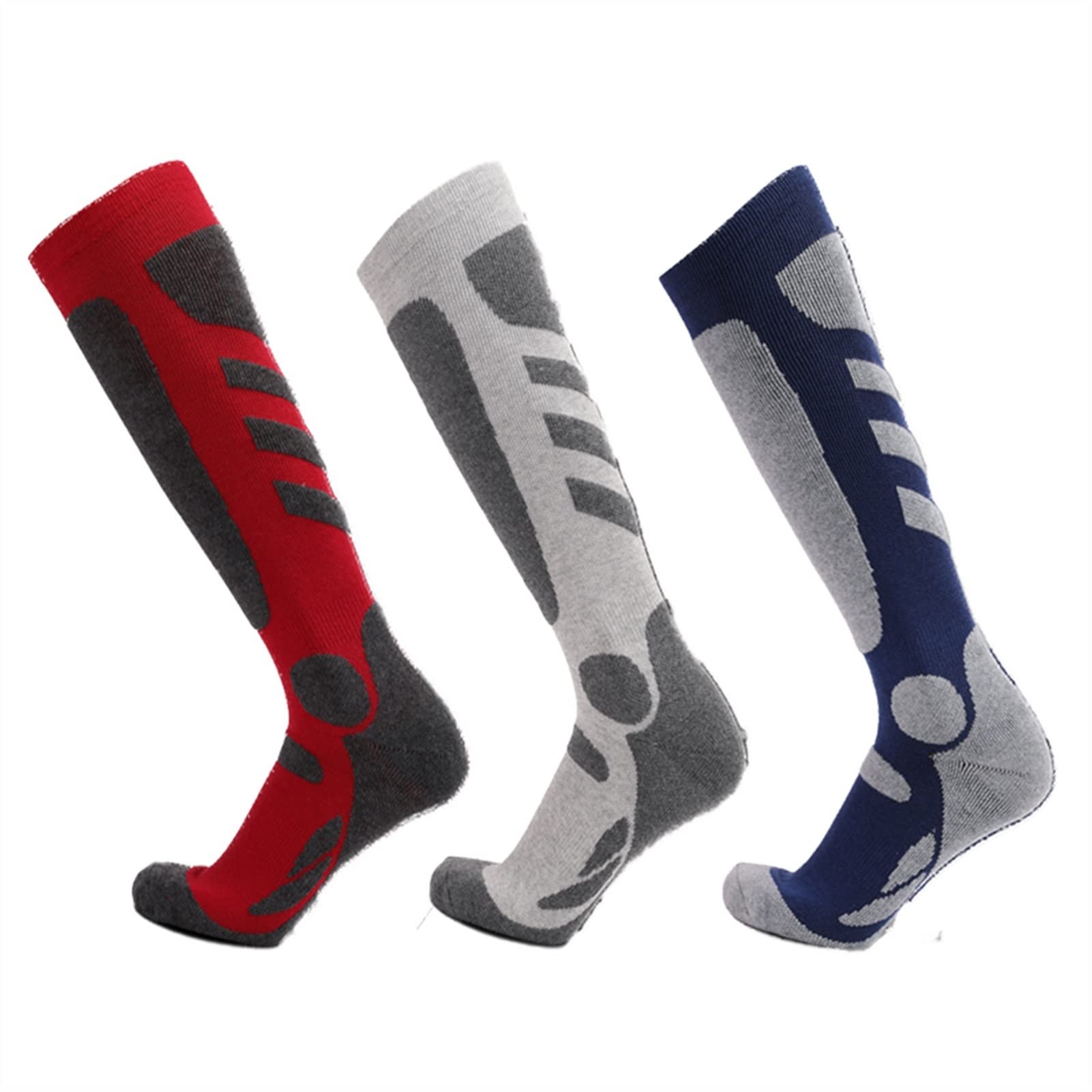 Calcetines deportivos resistentes al aire libre Regiones alpinas al aire libre espesadas TUBO LONG TUBO Calcetines de esquí caliente Mujeres Hombres Ciclismo Calcetines ( Color : 1 , Size : 37-45 )