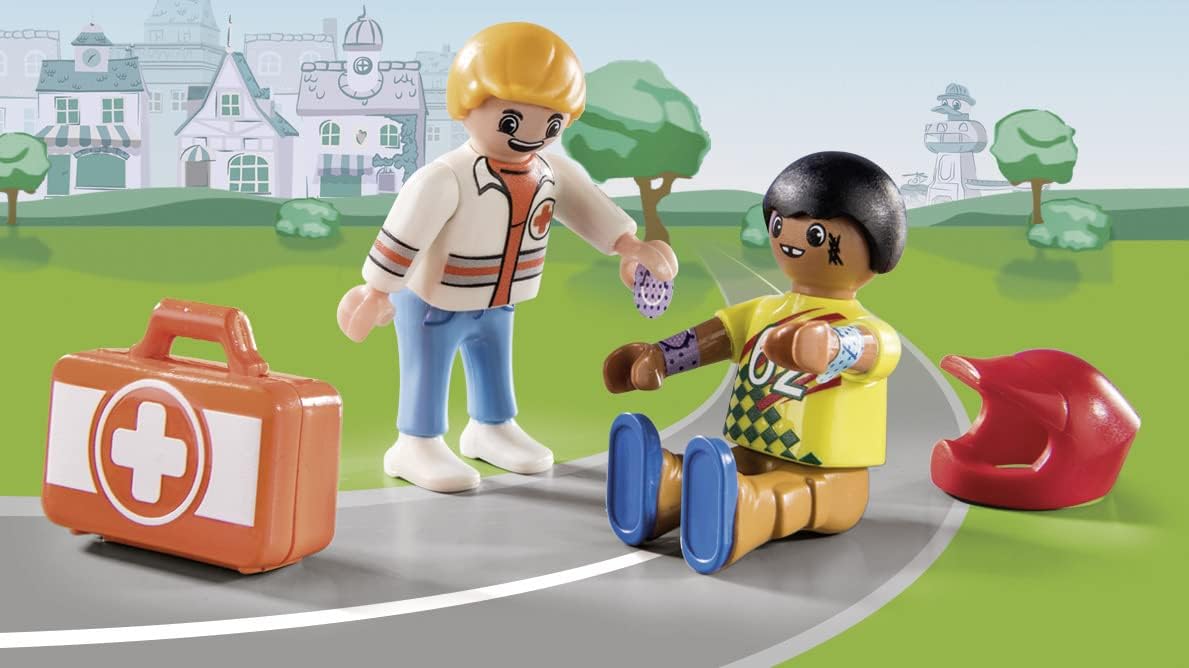 Playmobil Duck On Call - Ambulance Action: Help The Racing Driver
