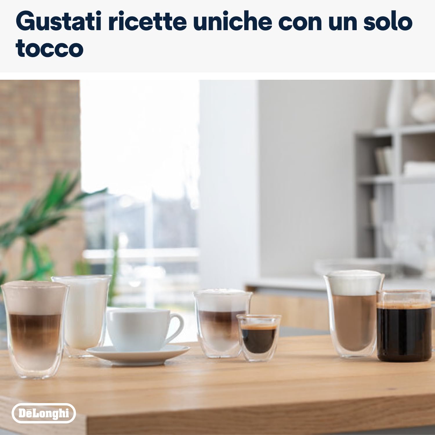 De'Longhi Eletta Evo ECAM 46.860.B macchina da caffè automatica, con sistema lattecrema, cappuccino ed espresso premendo un pulsante, display LCD e tasti sensori, 2 litri, colore nero