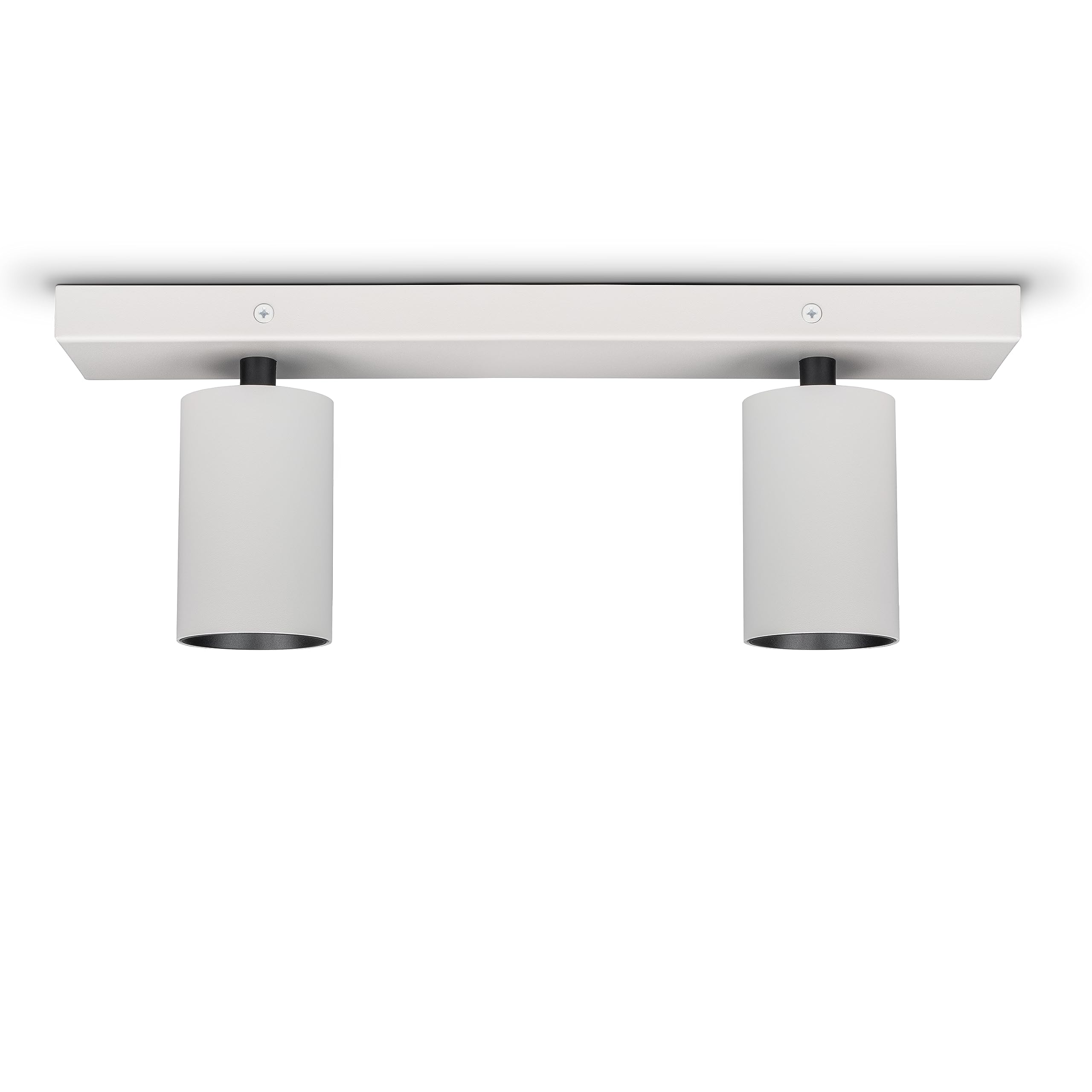 Paco Home Deckenlampe Wohnzimmer Wandleuchte Schwenkbare Spots Wandlampe GU10 Modern Deckenleuchte Küche Schlafzimmer, Farbe:Weiß-Schwarz, Leuchtentyp___Technologie:Typ 1-2x GU10