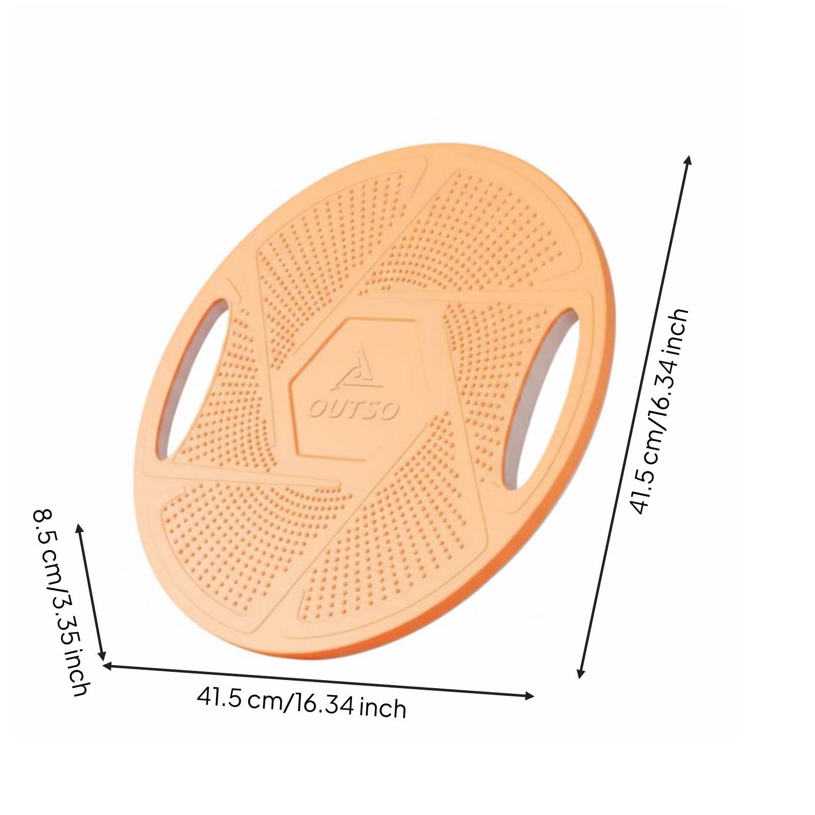 Balance Board Tavola di Equilibrio Piattaforma di Stabilità Disco Oscillante Antiscivolo Compatta in Polipropilene con Presa Sicura Rotazione 360