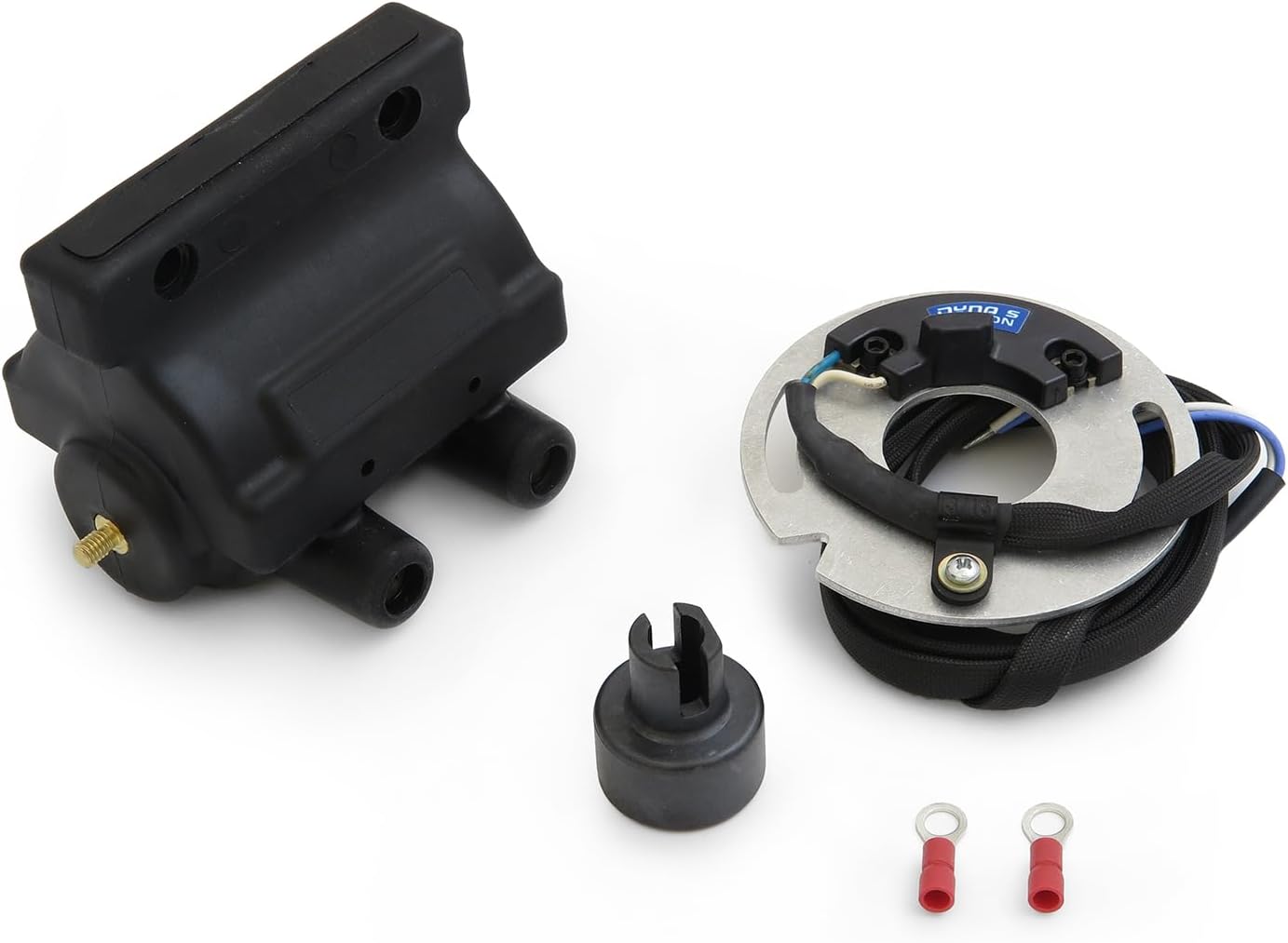 Electronic Ignition Kit - Dual Fire Coil with Dynatek DS6-1 - Fits Harley Davidson HD Carbureted 1970-2003