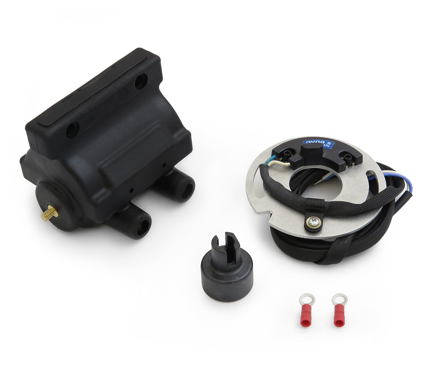 Electronic Ignition Kit - Dual Fire Coil with Dynatek DS6-1 - Fits Harley Davidson HD Carbureted 1970-2003