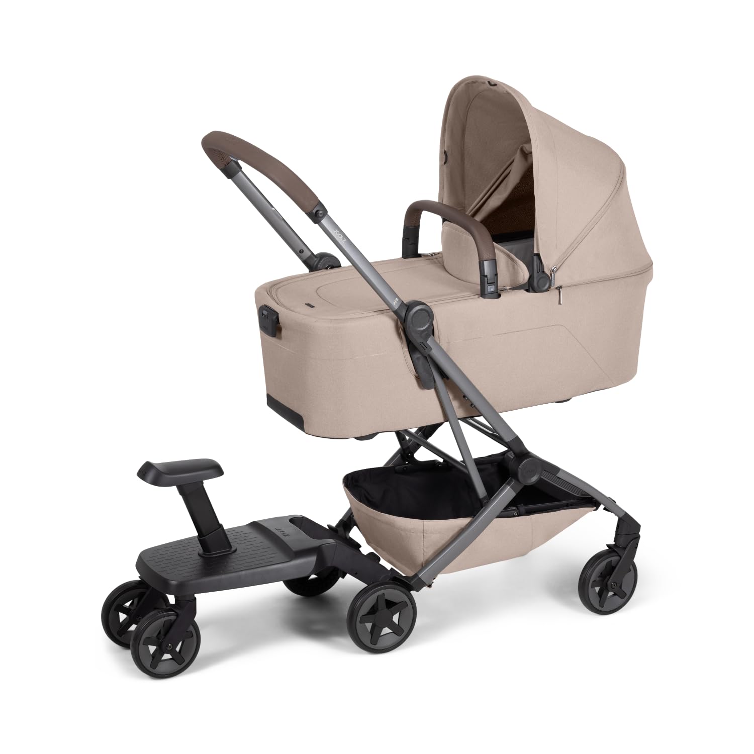 Joolz Aer2 Mitfahrbrett - Trittbrett mit abnehmbarem Sitz | One-Click-Befestigung, kompakt faltbar, freiem Zugang zur Bremse - Bis 20 kg belastbar -Kompatibel mit Joolz Aer2 Kinderwagen