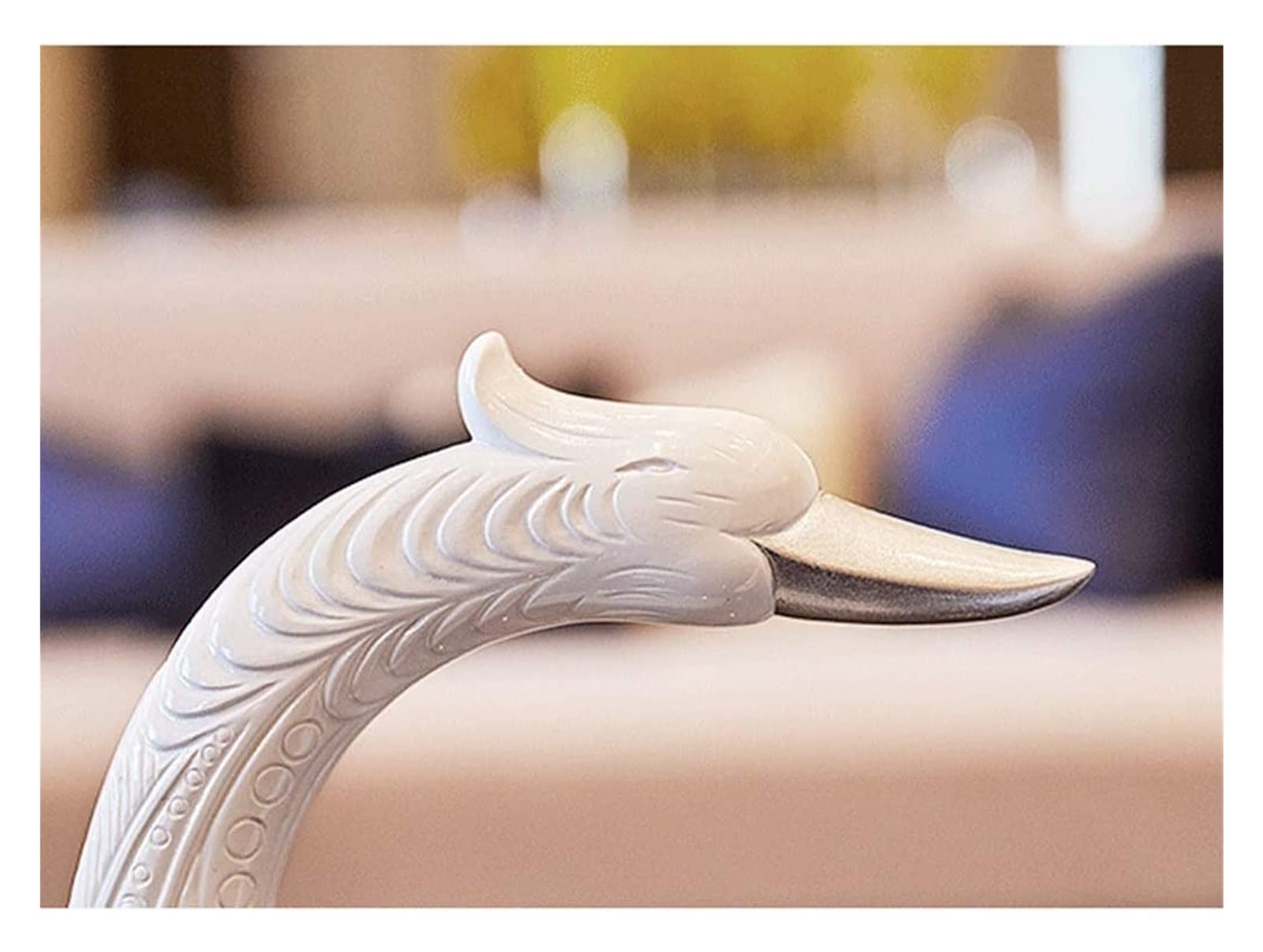 Arte astratta Scultura Ornamenti Statua Scultura astratta Decorazione per la casa Statua Regalo di nozze Pratico Fidanzate Nuovi regali di nozze Personalità creativa Semplice cigno Ornamenti Soggiorno