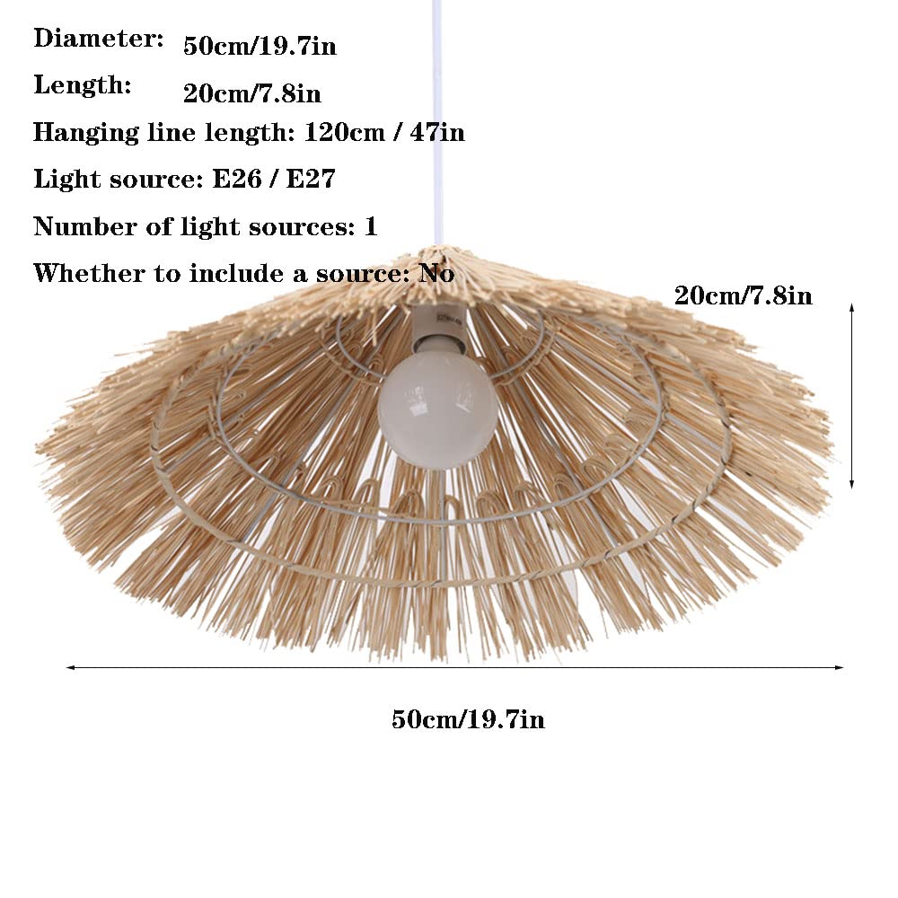 CHENKUI Pantalla De Geometría Araña Estilo Moderno 1 Luz, Lámpara Colgante Techo Ratán Tejido Accesorios De Iluminación Decoración Tejida De Nido Pájaro De Mimbre para Cafetería, Bar, Restaurante