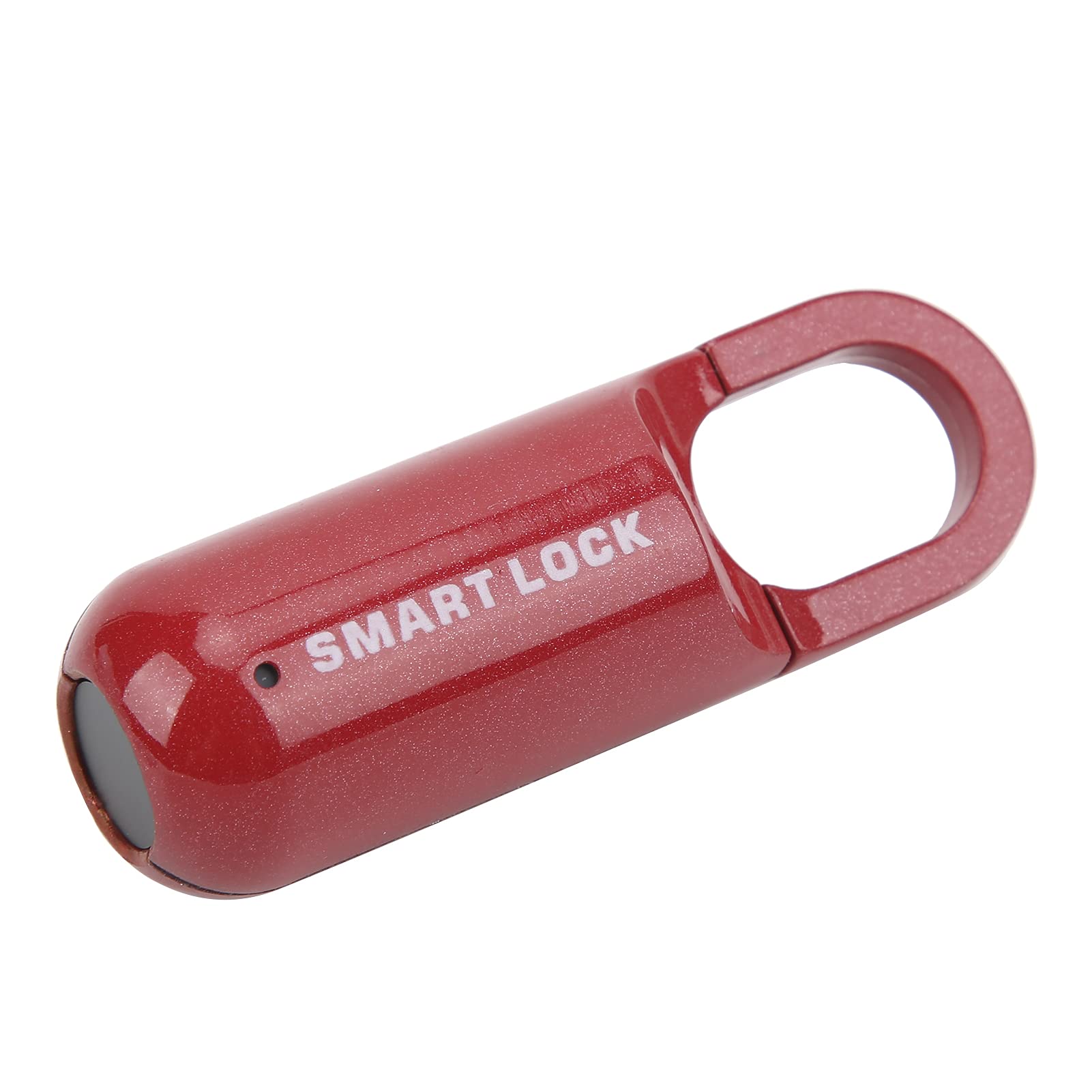 Serratura Fingerprint Antifurto Ricaricabile USB - Lucchetto per Valigie, Massima Sicurezza con Riconoscimento Impronte (Rosso)