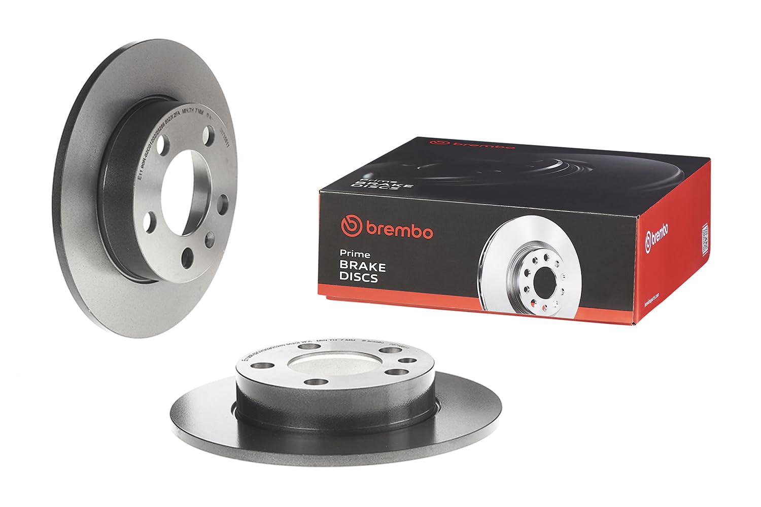 Brembo 08.7165.11 - Disco Freno con Verniciatura UV (Set di 2) - Posteriore
