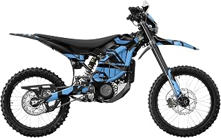 Surron Ultra Bee Graphics Kit Wrap - Blue Hex Parts - Sur-Ron Skin - Premium 3M Vinyl Protective Wrap Decal Cover - Easy to Apply | Crafted in The USA by MightySkins