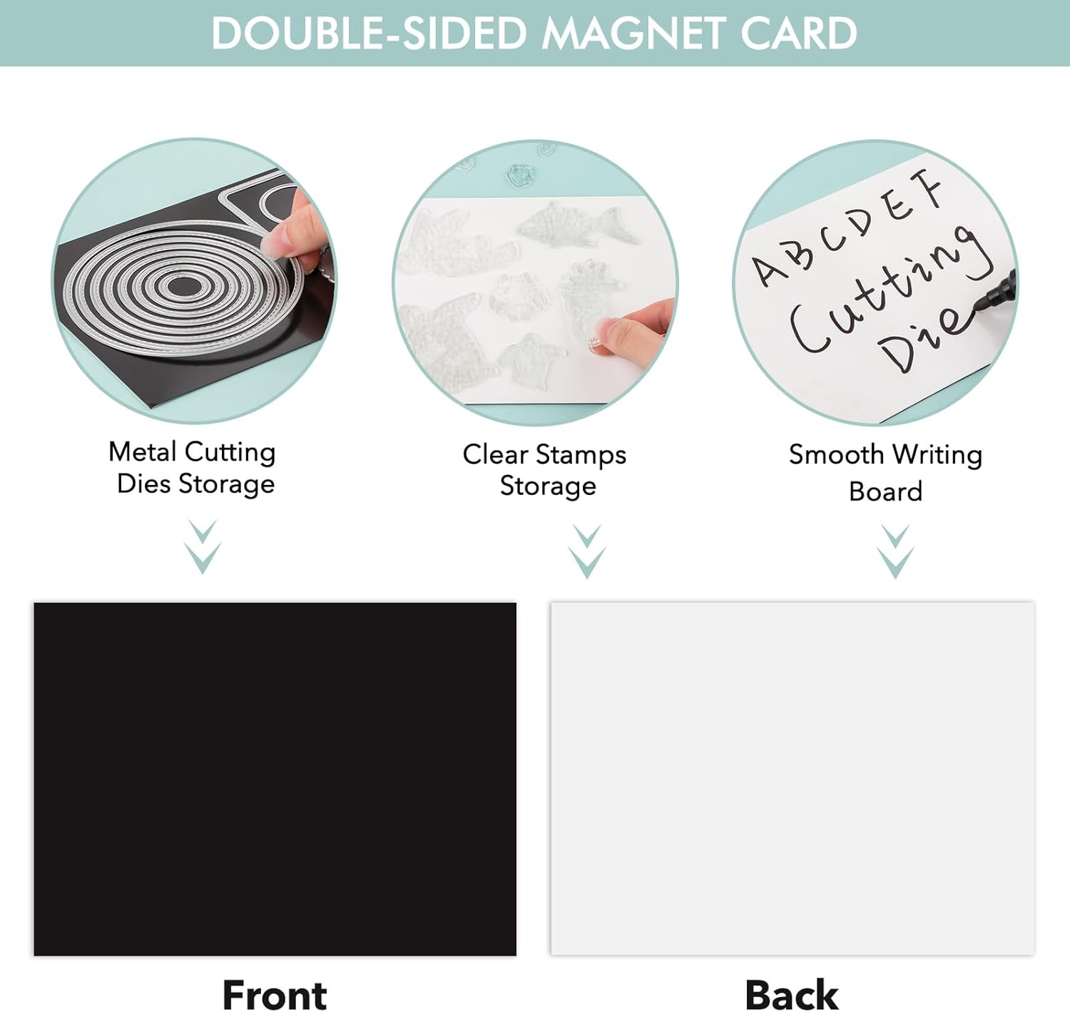 60PCS Dies & Stamps Storage Pockets and Magnet Sheets,0.7mm Thickness Magnetic Sheets for Dies Storage,7X5inch Craft Die Storage Envelopes,Magnetic Die Storage, Stamp and Die Storage Pockets