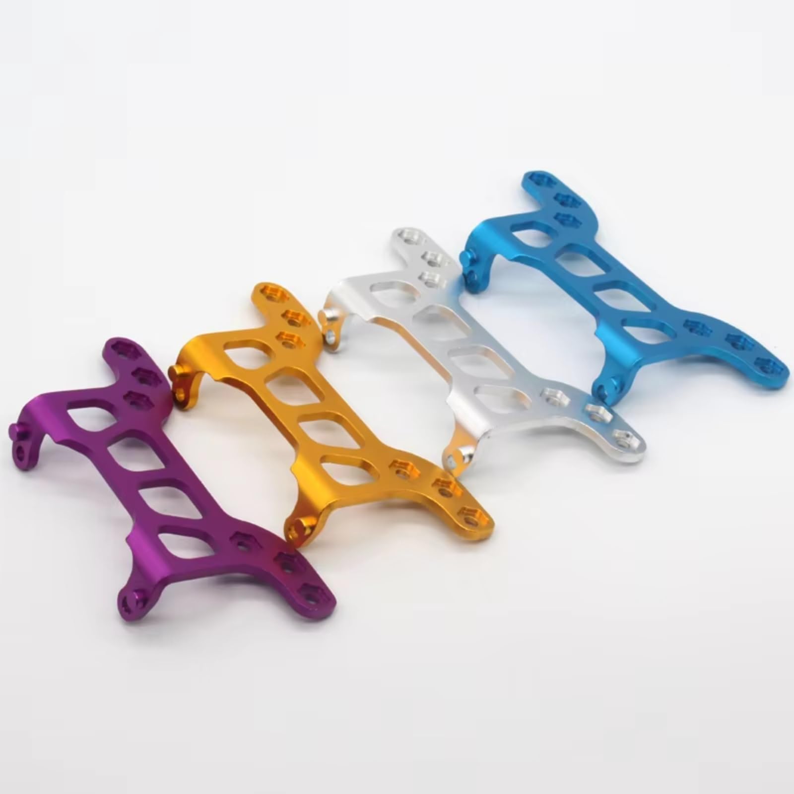 for HSP 102070 94123 94122 1/10 RC Car Model 02064 Rear Body Parts Post Plate Bearing Blue for Silver Yellow RC Upgrade Accessories(Yellow)