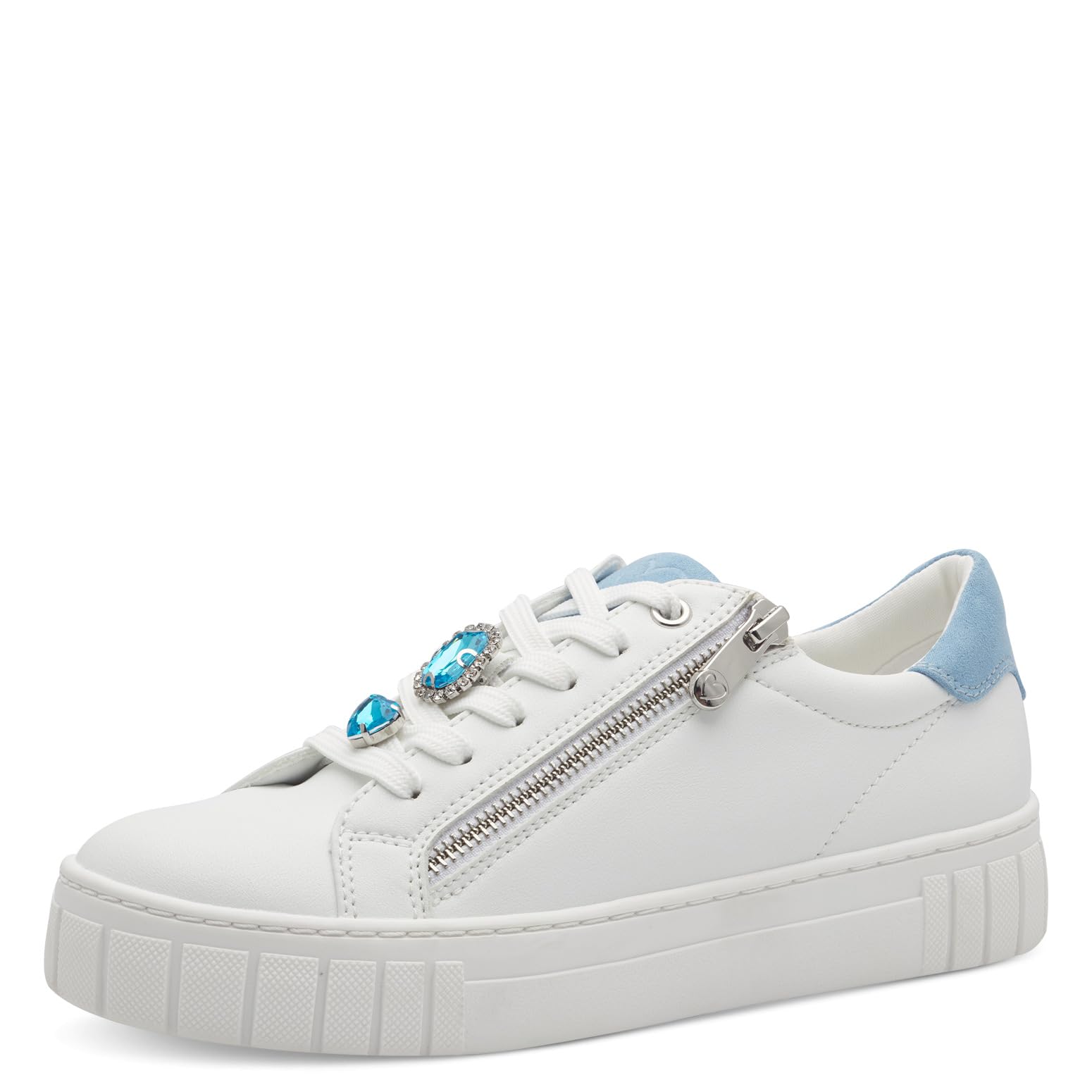 MARCO TOZZI Women's 2-23702-44 Sneaker, White Comb, 7.5 UK