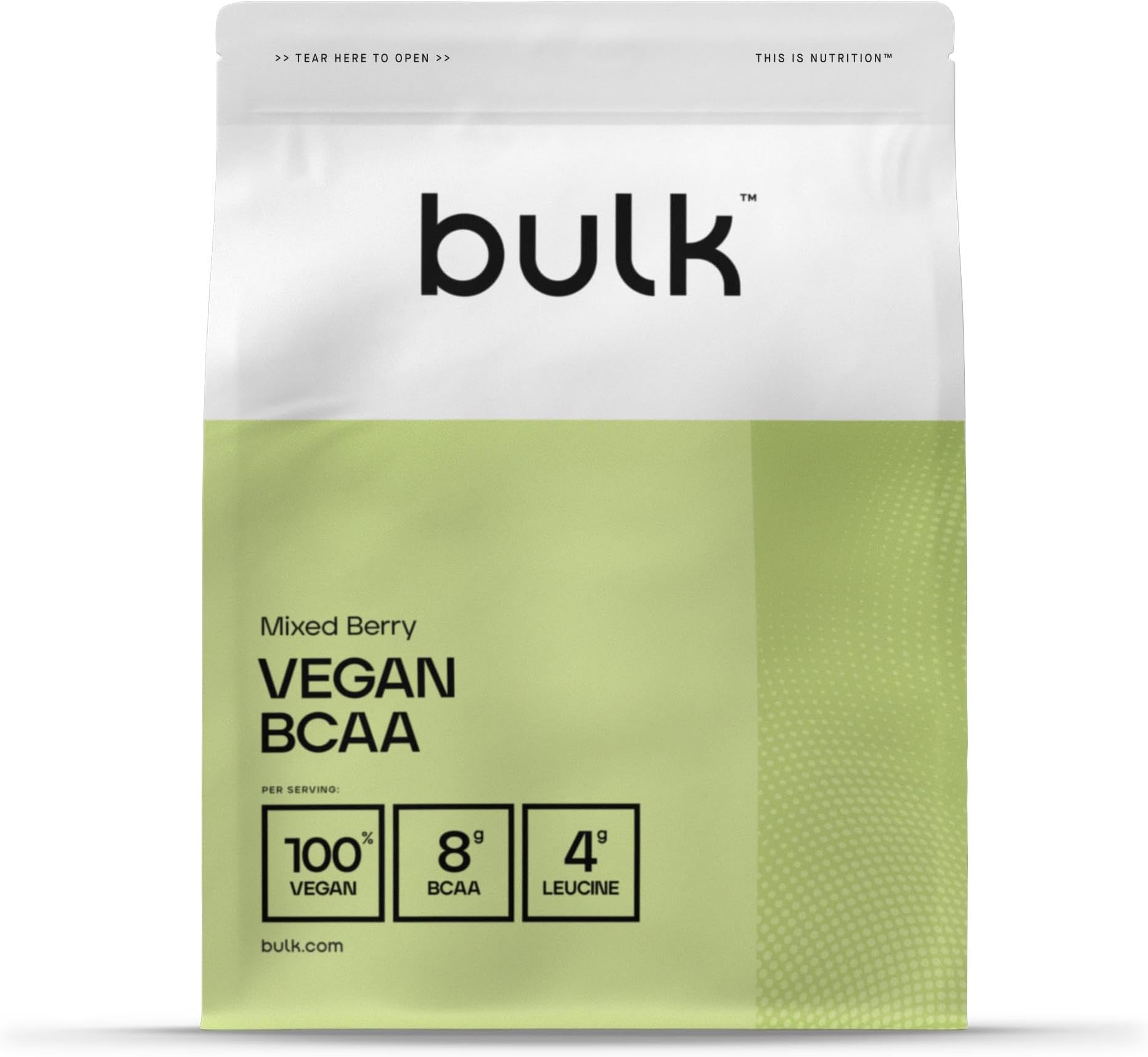 Bulk Vegan BCAA Powder, Mixed Berry, 500 g, Packaging May Vary