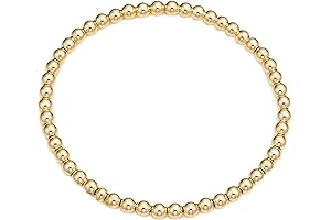 14K Gold Filled Stackable Beaded Ball Stretch Bracelet