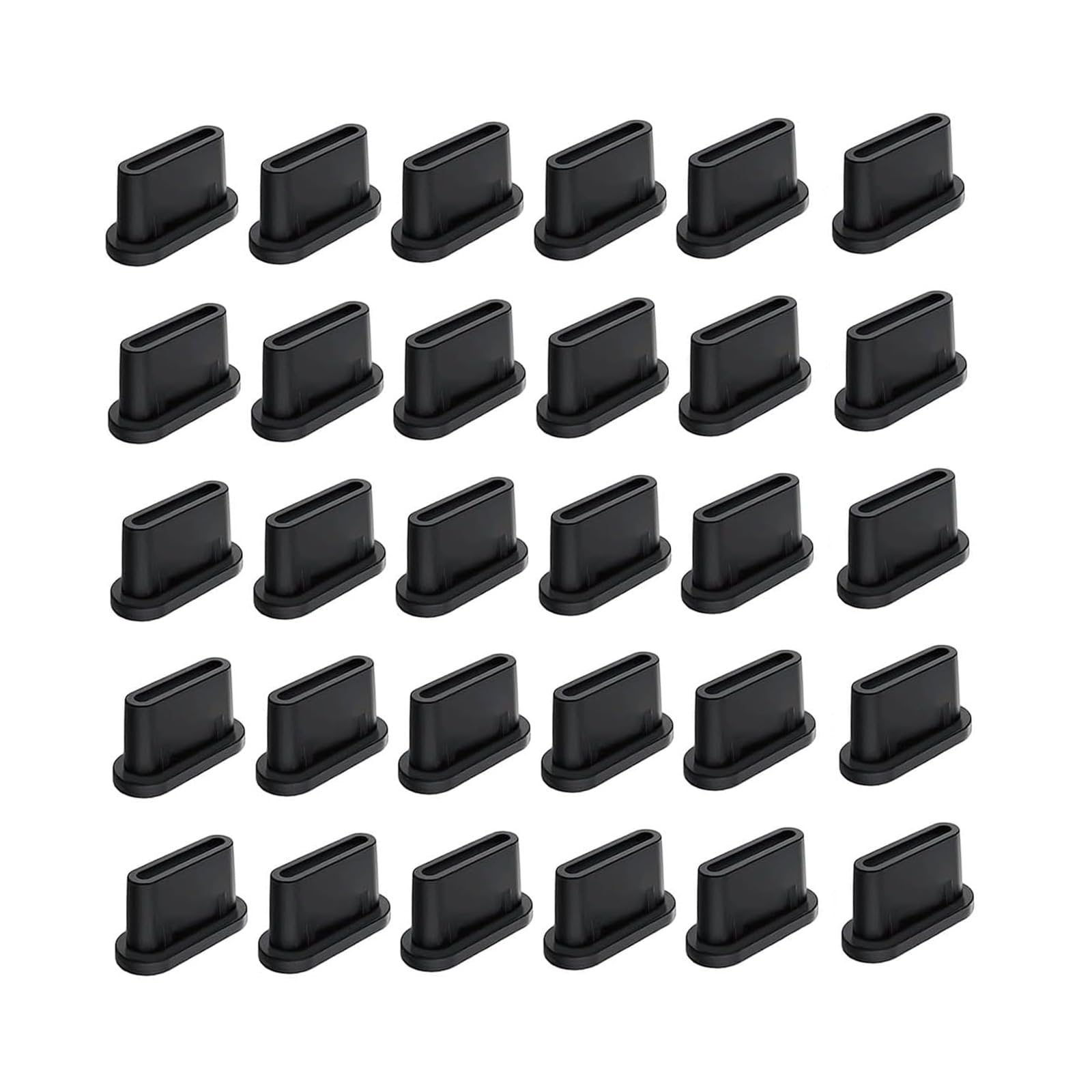30 Pcs USB C Dust Plug, USB Type C Anti Dust Cap Cover Silicone Charging Port Cover Cleaning Compatible with Type C USB-C for All Type-C Smartphones and Tablets