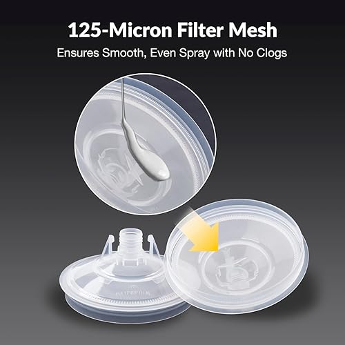 Miniatura 5 de YUZES Tazas desechables para pistola de pintura de 20 onzas líquidas (600ML), 40 tapas y forros desechables para tazas de pintura, 2 tazas duras con