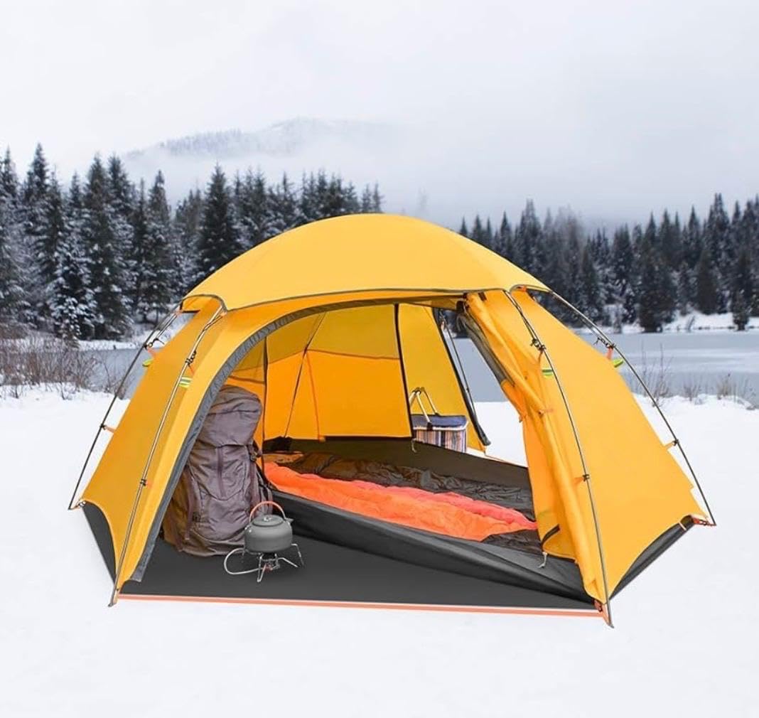 Durable Winter Camping Tent – Waterproof, Windproof, and Lightweight Outdoor Shelter for Snow Adventures, Hiking, and Cold Weather Trips-image-12