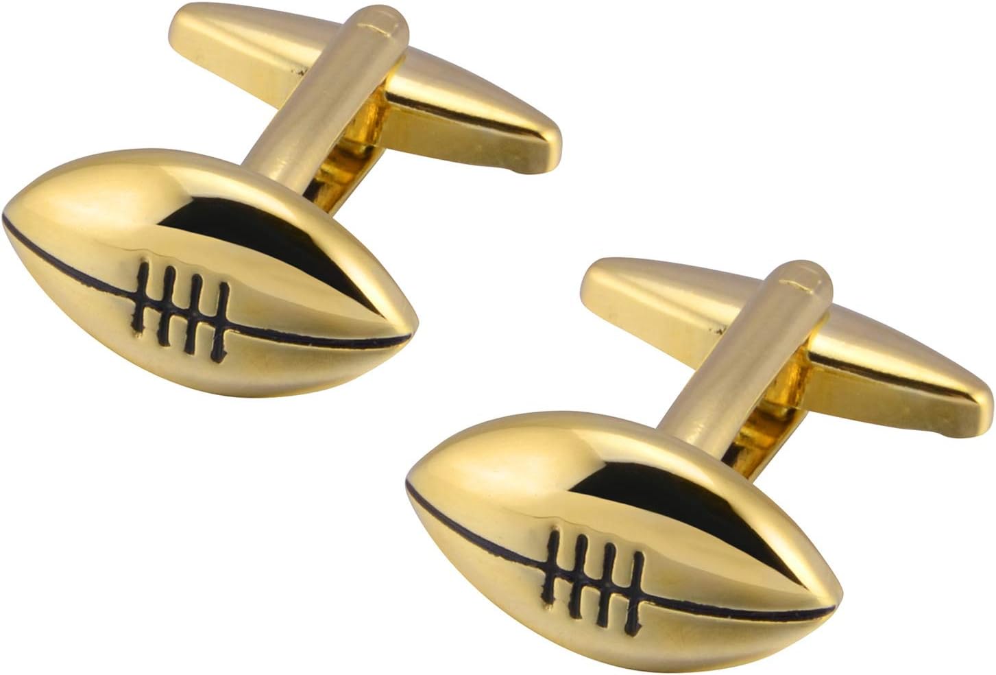 Rugby 18K gold French style shirt cufflinks for men's casual cuffs link buttons sleeve studs