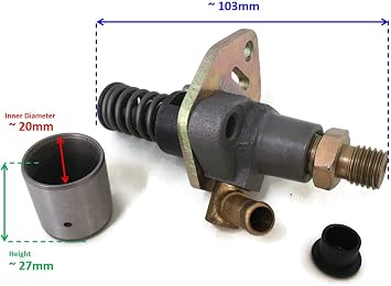 Fuel Injection Pump Assy Engine compatible with Yanmar L100 Chinese 186F 186 Diesel 714970-51101 6.5MM diameter plunger Motor Engine