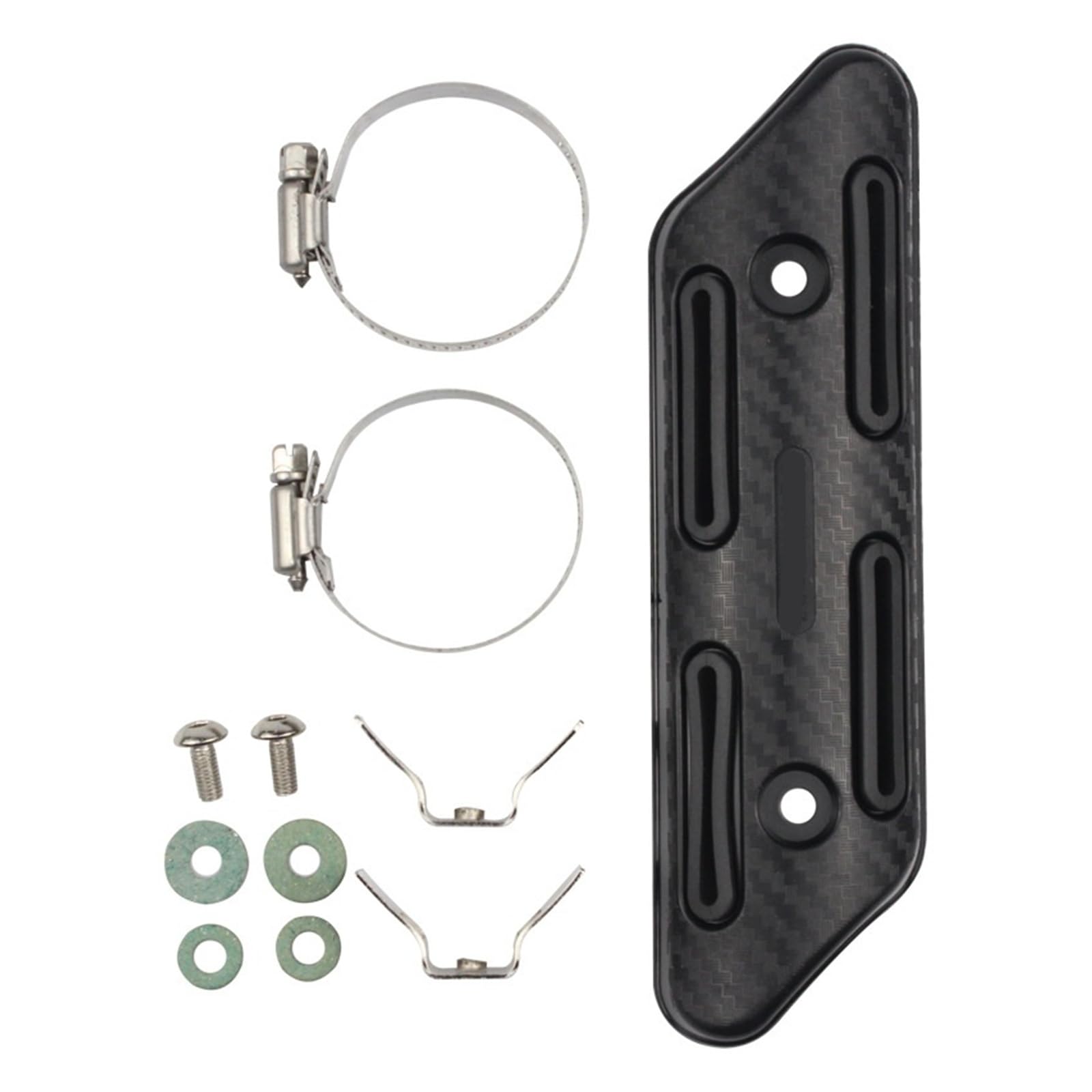 Moto Pare-Chaleur Protection Thermique pour Pot D'échappement De Moto Tout-Terrain, Anti-brûlure, Dissipation Universelle, Protection Anti-brûlure