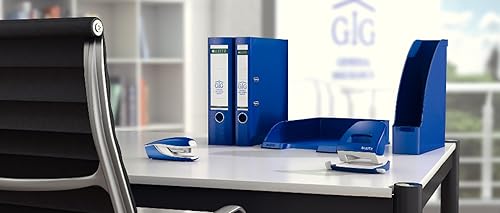 Miniatura 6 de Leitz 5517 NeXXT - Mini grapadora con capacidad de 10 hojas para grapas No. 10, color azul