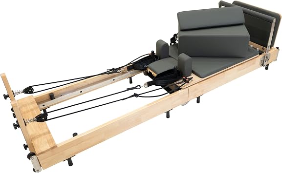 Pilates Reformer Machine Frame Multifunctional Portable Folding Bed Adjustable Resistance Home Gym Studio Equipment Compact Foldable Fitness Trampoline Jump Board Accessories Storage Bag