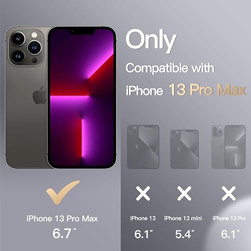 Miniatura 2 de JETech Funda de silicona compatible con iPhone 13 Pro Max de 6.7 pulgadas, suave al tacto, funda protectora de cuerpo completo, a prueba de golpes