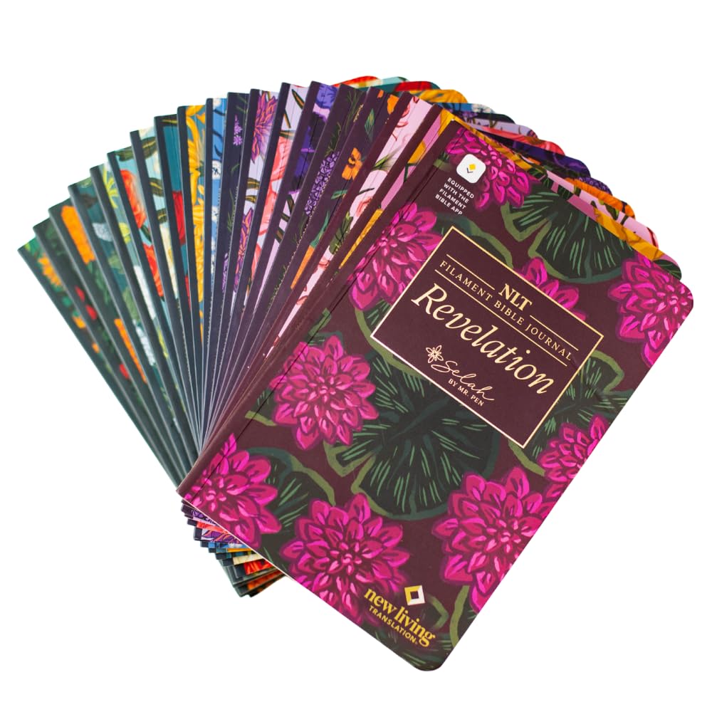 Mr. Pen Selah New Testament Journal Set, 19 Books, NLT Translation, Gift for Women, Bible Journaling, Softcover with Notes Space, Filament App Compatible