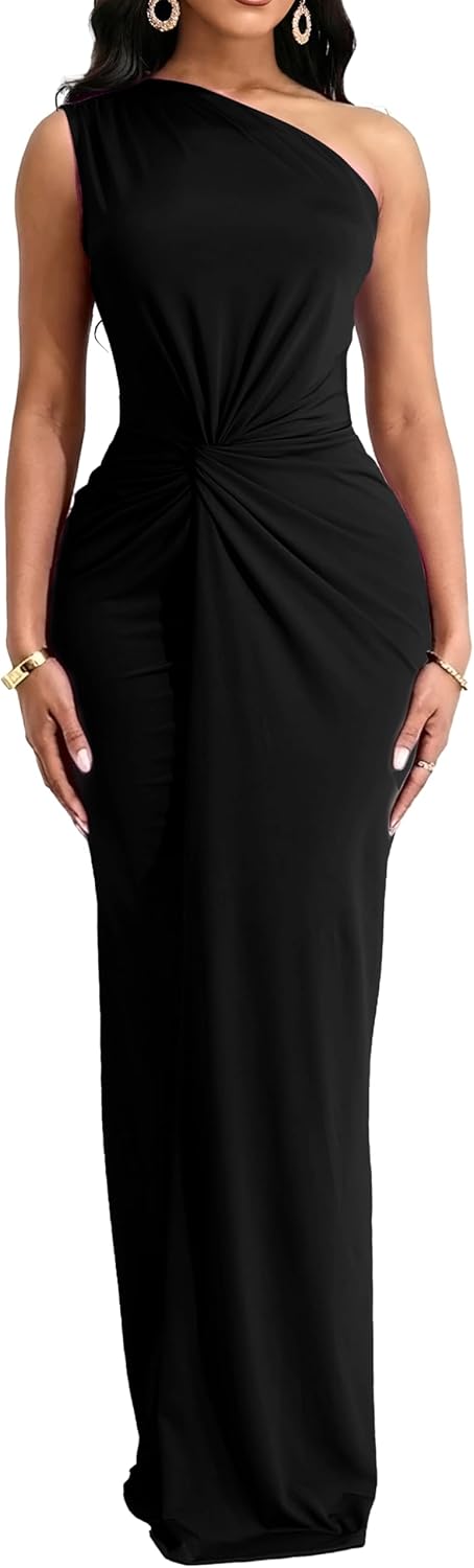 SxClub Formal Dress for Women Cocktail Sexy Bodycon Sleeveless Evening Party Floor Length Long Prom Dresses - Image 4