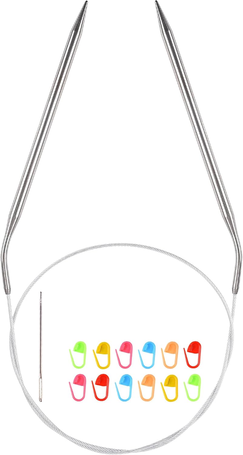 US Size 8 Circular Knitting Needles 32-inch (80cm) Total Length