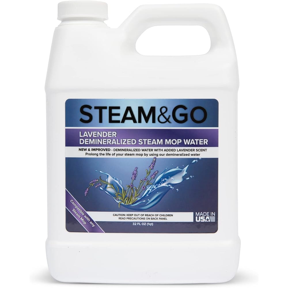 3/mo Finance Steam & Go Demineralized Water for Steam Cleaner, PVC