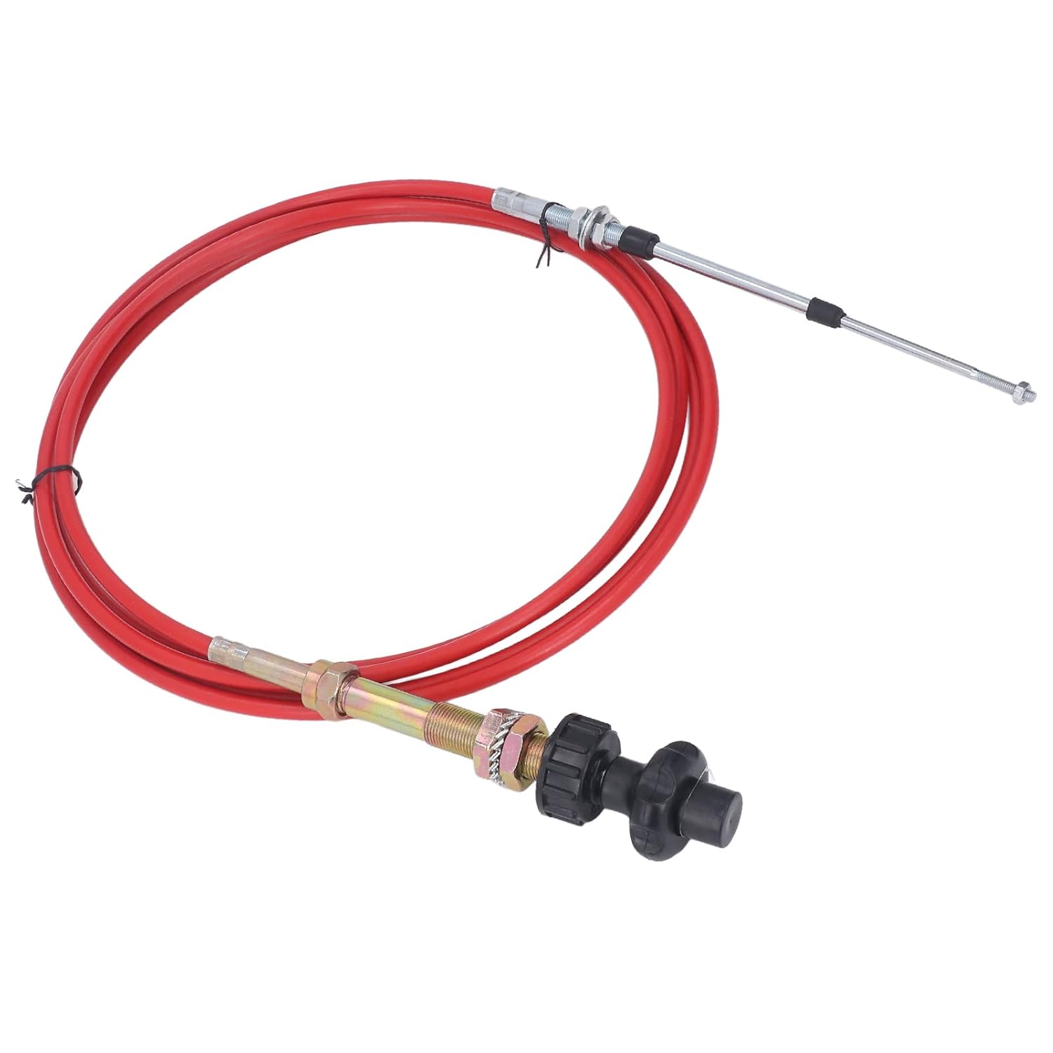 Excavator Manual Throttle Control Cable Bendable PU Sheath Stainless Steel Wide Application